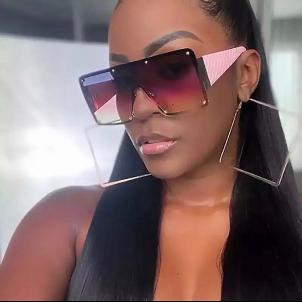 Oversized 2022 high fashion sunglasses